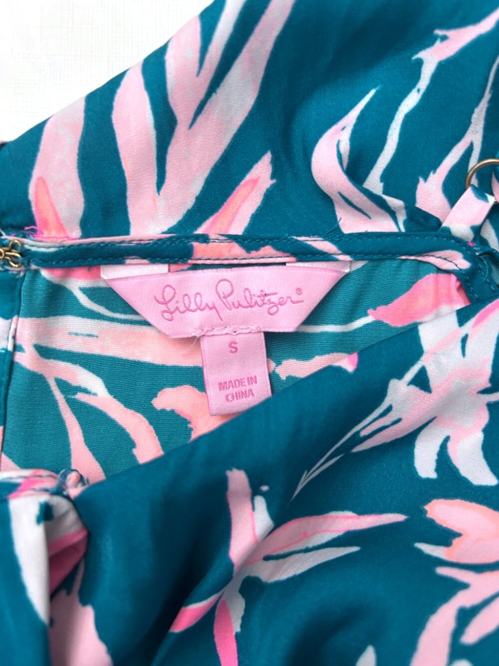 Lilly Pulitzer Tropical Emilea Print Wide Leg Jumpsuit Resort Vacation Size S - Picture 7 of 10